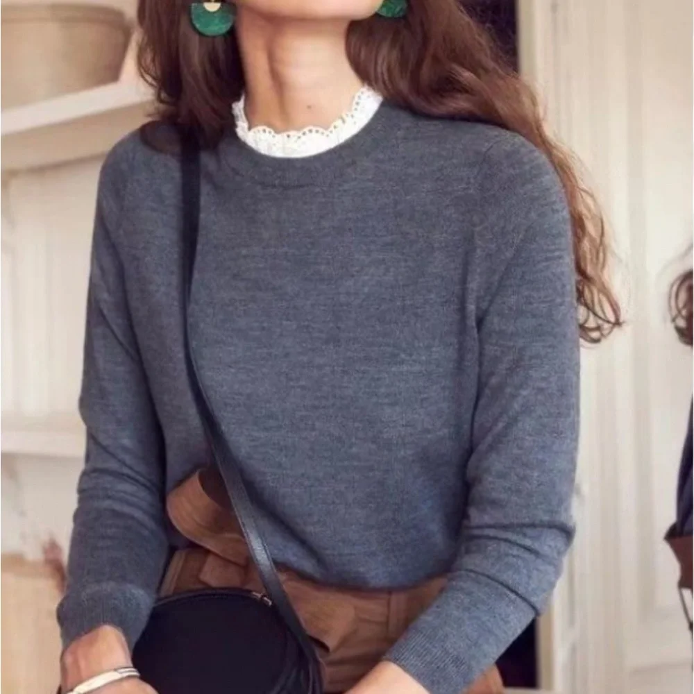 Sézane Eduardo 100% Merino Wool Sweater Size S - Picture 2 of 9